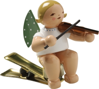 Wendt & Kühn Engel mit Geige auf Klemme