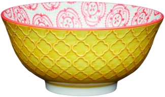 KitchenCraft Stoneware Bowl 15,7 cm Floral Emboss