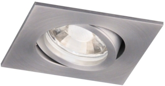 s.luce GU10 Einbaustrahler Prim schwenkbar 230V Alu-Matt Alu-Gebürstet