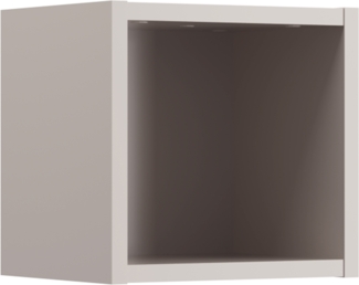 Qubik Oberes Bücherregal (27,9x21,3x26,7cm), Kaschmir matt