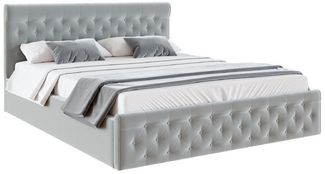 FDM Polsterbett PARADISE Bettgestell 90x200, 120x200, 140x200, 160x200, 180x200cm (verfügbar 90x200 120x200 140x200 160x200 180x200cm, Bettrahmen, Bett, mit großen gepolsterten Kopfteil, mit Bettkasten zum aufklappen), Hebbarer Metallrahmen, Bettkasten...