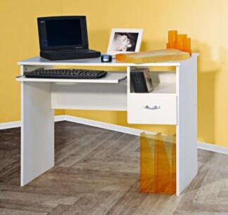 Schülerschreibtisch, weiß weiß, 91 x 50 x 72 cm