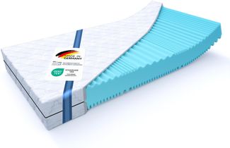 AQUADELUXE 7 Zonen Wendematratze 100 x 220 x ca. 21 cm H2/H3