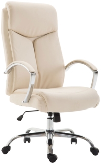 Bürostuhl Vaud Kunstleder, Creme