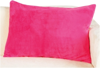Kissenhülle Kuschel "Celina", in der Größe "40x60 cm" - Pink - Kissenbezug mit Reißverschluss