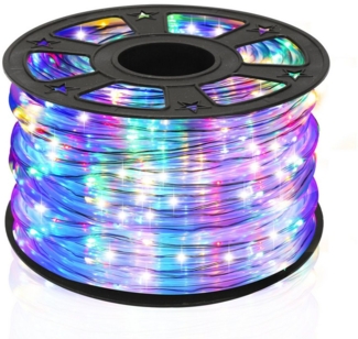 Clanmacy Lichterschlauch 10m-50m LED Lichterschlauch Bunt Lichterkette Lichtschlauch 8 Modi, Wasserdicht