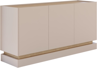 Kommode Zarpant K160 3D (Farbe: Sandbeige / Eiche Cremona)
