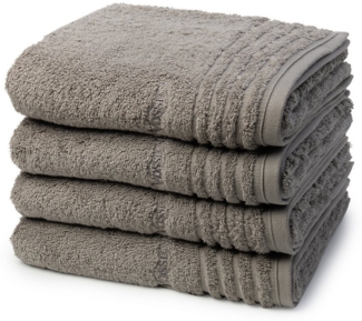 Vossen Vienna Style Supersoft 4 tlg. Frottier-Set - 4 X Handtuch (50 X 100cm) - 620 g/m2 - Pepplestone