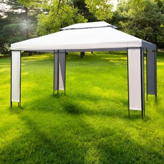 vidaXL Gartenpavillon Weiß 3×4 m 43214