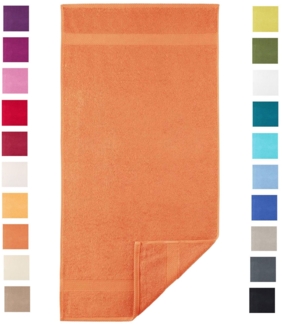 Diamant Handtuch 50x100cm orange 450g/m² 100% Baumwolle