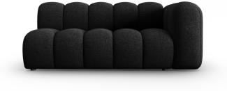 Micadoni Modulares Sofa Lupine 3-Sitzer Rechts Chenille Schwarz