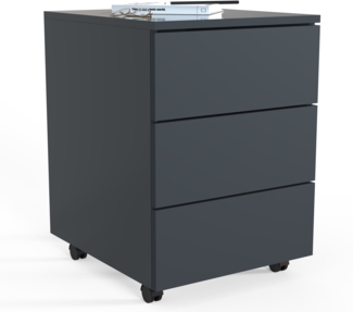 VCM Rollcontainer Dalosa 918326 Anthrazit H. 55 x B. 39 x T. 45 cm