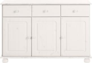 Home affaire Sideboard Mette, Kommode mit gefrästen, kugelförmigen Füßen, Breite 120 cm