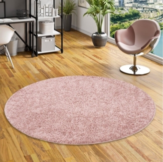 Pergamon Hochflor-Teppich Hochflor Langflor Teppich Aloha Rund, Rund, Höhe: 40 mm
