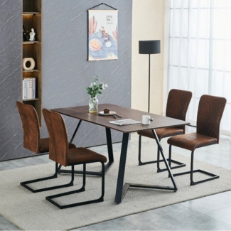 JYMTOM Esszimmerstuhl Esstisch und Stühle, Küche, Wohnzimmer, Konferenzraum (2er Set) (2 St), Braun