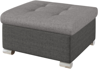 Polsterhocker Niko Klein, Farbe: Lux 06 + Lux 05