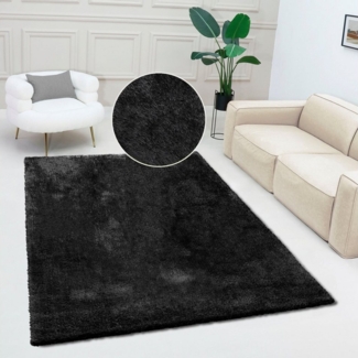 Bruno Banani Teppich Dana Teppich, besonders weich und kuschelig, Kundenliebling, rechteckig, Höhe: 30 mm, uni, Mikrofaser Teppiche, Wohnzimmer, Schlafzimmer, Esszimmer