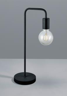 Minimalistische LED Tischleuchte, Metall Schwarz matt, Höhe 51cm