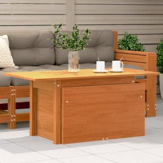 vidaXL Gartentisch Wachsbraun 100x50x75 cm Massivholz Kiefer 844910