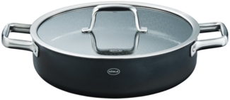 RÖSLE Servierpfanne EBONIC ProNero Servierpfanne mit Glasdeckel 28cm