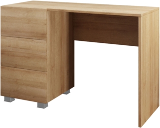 Mirjan24 'Calabrini C8' Schreibtisch, Eiche Gold, 77 x 50 x 110 cm