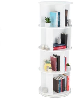Drehbares Bücherregal mit 12 Fächern
