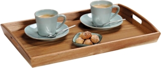 KESPER 28030 Servierablett mit 2 Griffen, Akazienholz / Frühstückstablett / Tablett
