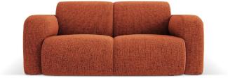 Micadoni Boucle Sofa Molino 2-Sitzer Chenille Terrakotta