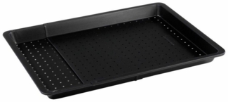 Zenker Backblech Black Metallic Herdbackblech Ausziehbar Perforiert, Stahlblech