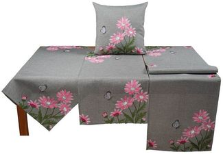 matches21 HOME & HOBBY Kissenbezüge Kissenbezüge DAVINA 40 x 40 cm Blumen-Stick Frühling für dein Zuhause, (2 Stück), Kissenhüllen für Sofakissen Dekokissen Zierkissen