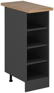 Küchenregal R-Line Anthrazit 30 cm , AP Eiche Vicco