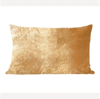 MuchoWow Dekokissen Licht fällt auf eine goldene Wand, Dekoration, Zierkissen, Kissen mit Füllung, 50x30 cm