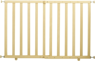 roba Türschutzgitter zum Klemmen - Breite 62-105 cm - Treppengitter für Kinder und Haustiere - Natur