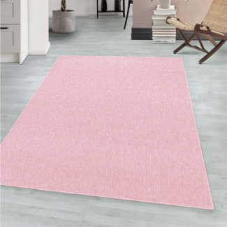 Teppium Teppich Unicolor - Einfarbig, Rund, Höhe: 7 mm, Kurzflor Schlingen Teppich Wohnzimmer Einfarbig Modern