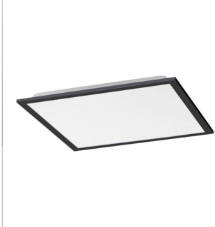SellTec LED Deckenleuchte LED Panel Deckenlampe schwarz, dimmbar per Fernbedienung, Lichttemperatur CCT warmweiß - kaltweiß, Memory-Funktion, 1xLED-Board/24W/2700-5000K, 2700-4000-5000 Kelvin, CCT warmweiß - kaltweiß Fernbedienung
