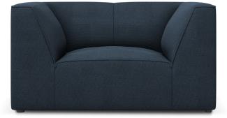 Micadoni Sessel Ruby | Bezug Navy Blue | Beinfarbe Black Plastic