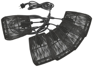PR Home 1216503-7018 Flex Out Lichterkette Saigon 5-flammig schwarz 650 cm