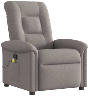 vidaXL Massagesessel Taupe Stoff 4015633