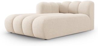 Micadoni Chaise Longue Lupine 2-Sitzer Links Chenille Helles Beige