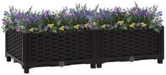 vidaXL Hochbeet 80x40x23 cm Polypropylen 316527