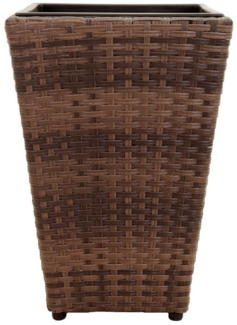 tegawo Pflanzkübel Polyrattan Vase konisch