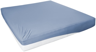 Westminster Spannbetttuch Jersey Elastan 190 x 200 cm blau