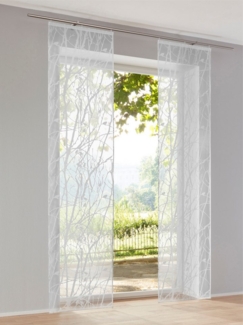 heine Gardine Schiebevorhang, Klettband (1 St), halbtransparent, Schiebevorhang
