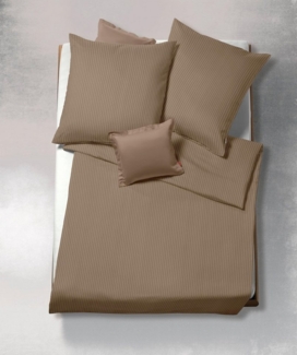 fleuresse Makodamast Bettwäsche Linz 135x200 cm + 80x80 cm Taupe