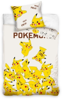 POKEMON JUEGO DE CARTAS Bettwäsche Pokémon Pile-Up Bettwäsche Set 140x200 cm Mikrofaser, 100% Baumwolle