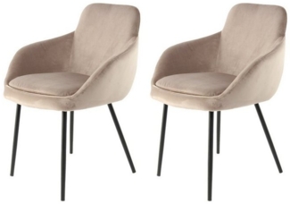 Stuhl Cobain 825 2er-Set Taupe