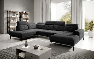 Wohnideebilder Bretan Schwarz Ecksofas & Eckcouches CO-BRE-LT-10FL