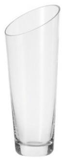 Leonardo Dynamic Vase, Blumenvase, Glasvase, Handgefertigt, Klarglas, Glas, H 30 cm, 12304