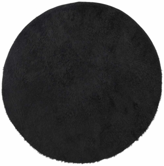 vidaXL Teppich Shaggy Hochflor NAVARRA Schwarz 200x200 cm Polyester 4102918