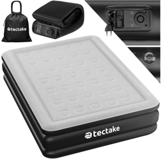 tectake Luftbett Aufblasbare Matratze, (für 1 oder 2 Personen, Komplettset), Aufblasbare Matratze AirDreams mit Elektropumpe